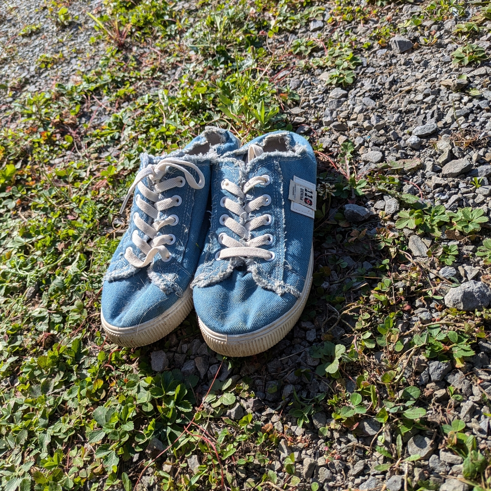 Blue Kids Canvas Sneakers